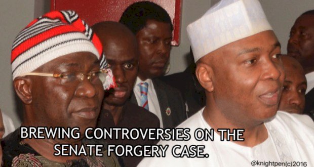 BREWING CONTROVERSIES ON THE SENATE FORGERY CASE