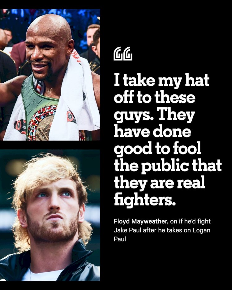 FLOYD MAYWEATHER TOOK A JAB AT HIS OPPONENT AHEAD OF SUNDAY STUNT CLASH