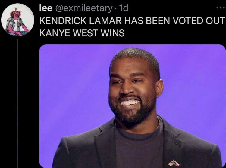 REACTIONS AS KANYE WEST WIN TWITTER POLL AGAINST KENDRICK LEMAR