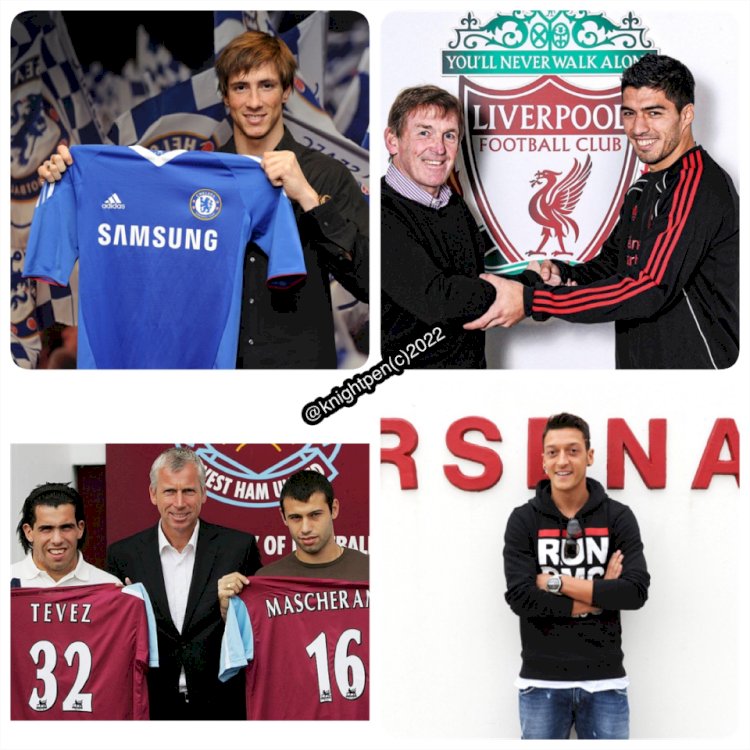 A LOOK AT SOME ICONIC DEADLINE DAY SIGNINGS IN THE PREMIER LEAGUE