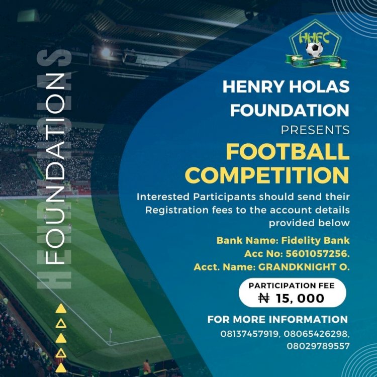  EXCITING TIMES AHEAD: HENRY HOLAS FOOTBALL COMPETITION 2023
